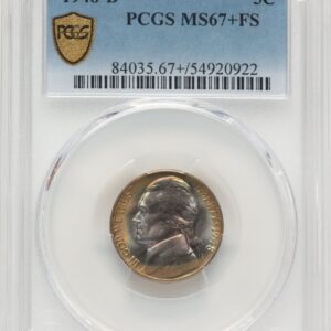 1948-D Jefferson Nickels (1948-D 5C, FS PCGS Secure PCGS Plus)