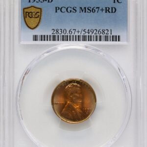1955-D Lincoln Cents (1955-D 1C, RD PCGS Secure PCGS Plus)