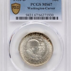 1951-D Commemorative Silver (1951-D 50C Washington-Carver, MS PCGS Secure)