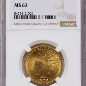 1908 Indian Eagles (1908 $10 MOTTO)