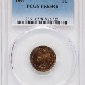 1891 Proof Indian Cents (1891 1C, RB)