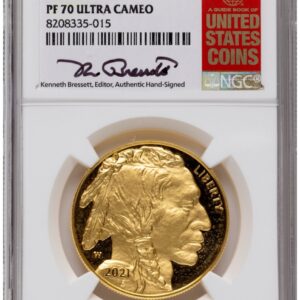 2022-W Modern Bullion Coins (2022-W Proof Gold Buffalo 1 oz Kenneth Bressett Red Book)
