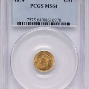 1874 Gold Dollars (1874 G$1)