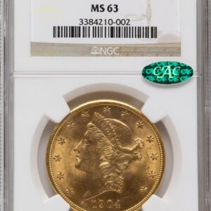 1904-S Liberty Double Eagles (1904-S $20 CAC)