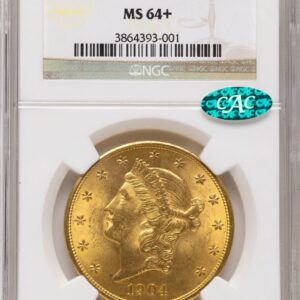 1904 Liberty Double Eagles (1904 $20 Liberty CAC NGC Plus)