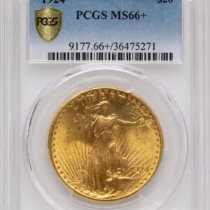 1924 Saint-Gaudens Double Eagles (1924 $20 Saint PCGS Secure PCGS Plus)
