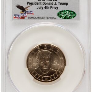 2026 Modern Bullion Coins (2026 Semiquincentennial President Donald J. Trump $1 (Privy Mark) America 250 Eagle with Banner Label)