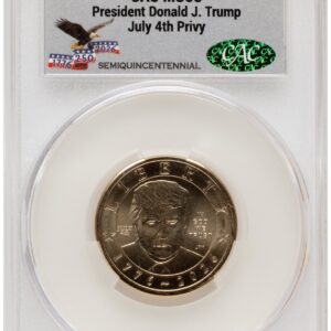 2026 Modern Bullion Coins (2026 Semiquincentennial President Donald J. Trump $1 (Privy Mark) America 250 Eagle with Banner Label)