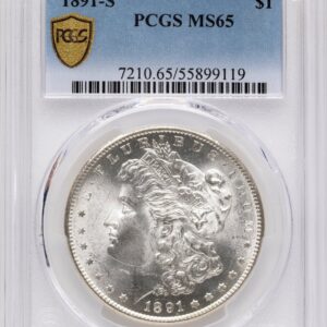 1891-S Morgan Dollars (1891-S S$1 PCGS Secure)