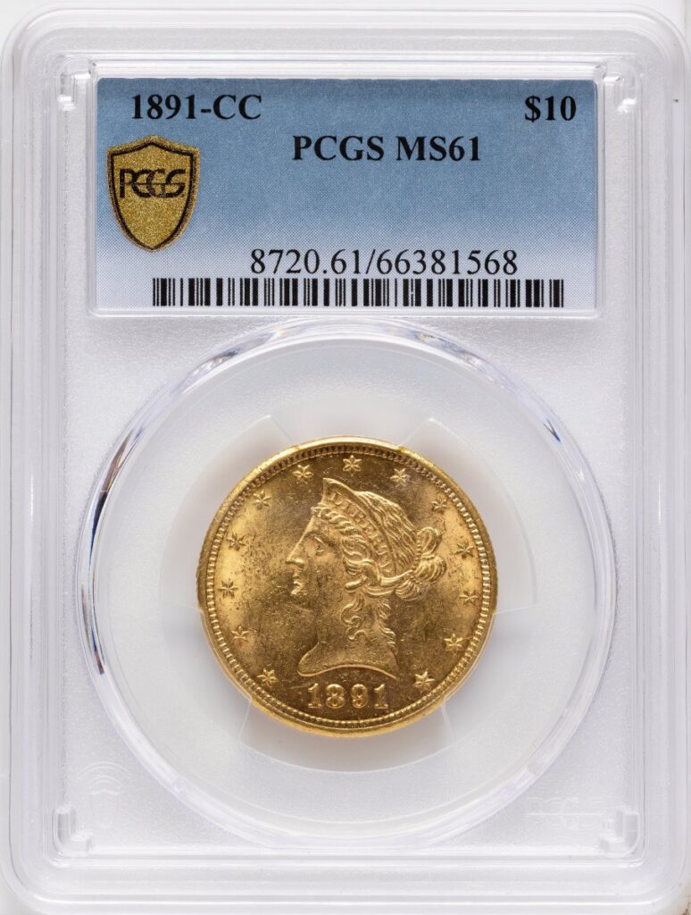 1891-CC Liberty Eagles (1891-CC $10 PCGS Secure)