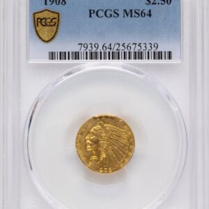 1908 Indian Quarter Eagles (1908 $2 1/2 PCGS Secure)