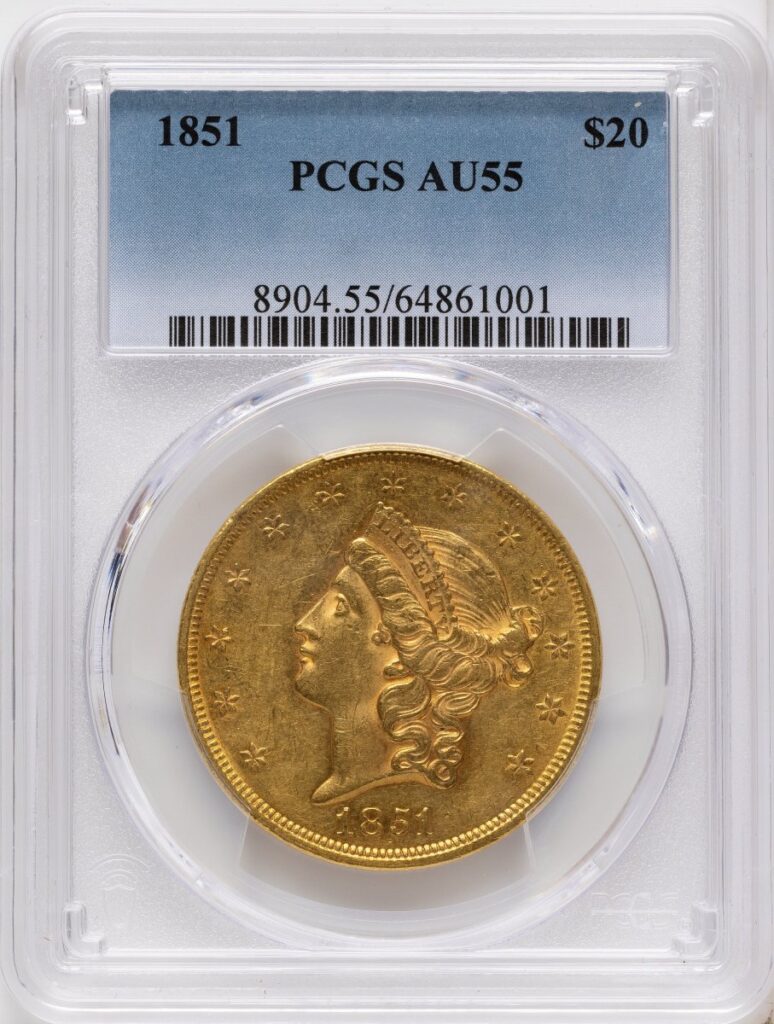 1851 Liberty Double Eagles (1851 $20 PCGS Secure)