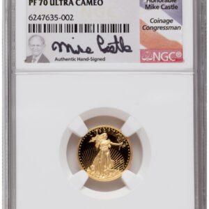 1000 Modern Bullion Coins (2020-W Proof Gold Eagle 1.85 oz Mike Castle)