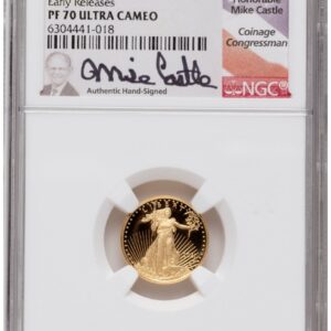 1000 Modern Bullion Coins (2021-W Type 2 Proof Gold Eagle 1.85 oz ER Mike Castle)