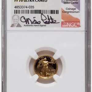 1000 Modern Bullion Coins (1990 Proof Gold Eagle 1.85 oz Mike Castle)