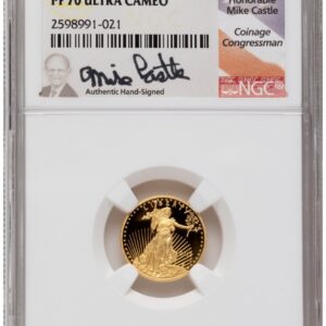 1000 Modern Bullion Coins (2012-W Proof Gold Eagle 1.85 oz Mike Castle)