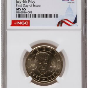 2026 Modern Bullion Coins (2026 Semiquincentennial President Donald J. Trump $1 (Privy Mark) FDI America 250 Congress Building Label)