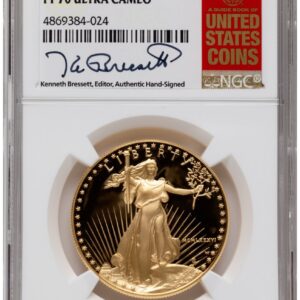 1986-W Modern Bullion Coins (1986-W Proof Gold Eagle 1 oz Kenneth Bressett Red Book)
