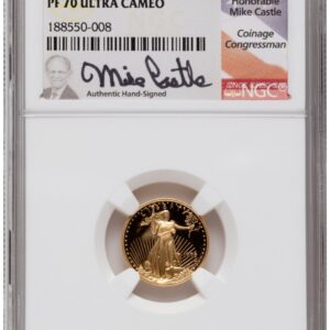 1000 Modern Bullion Coins (1996-W Proof Gold Eagle 1.85 oz Mike Castle)