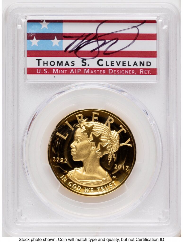 2017-W Modern Bullion Coins (2017-W G$100 American Liberty High Relief, DC WP Mint Hoard Thomas Cleveland)