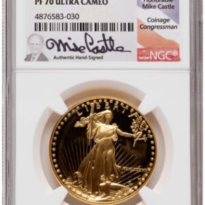 1987-W Modern Bullion Coins (1987-W Proof Gold Eagle 1 oz Mike Castle)