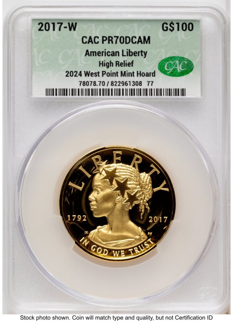 2017-W Modern Bullion Coins (2017-W G$100 American Liberty High Relief, DC 2024 West Point Mint Hoard Non Designation)