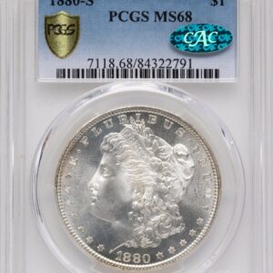 1880-S Morgan Dollars (1880-S S$1 CAC PCGS Secure)