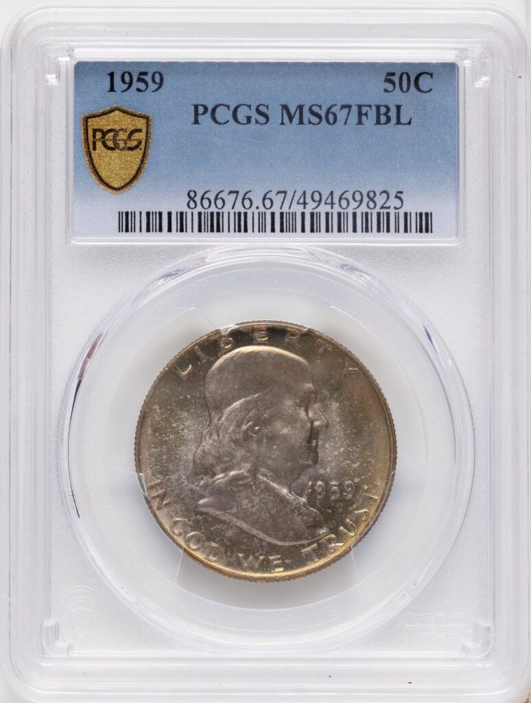 1959 Franklin Half Dollars (1959 50C, FL PCGS Secure)