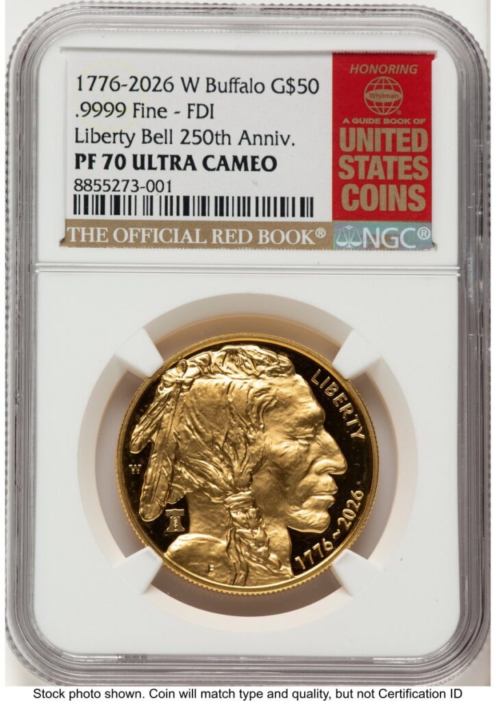 2026-W Modern Bullion Coins (2026-W Proof Gold Buffalo 1 oz FDI Red Book)