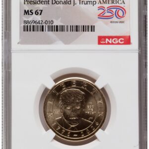 2026 Modern Bullion Coins (2026 Semiquincentennial President Donald J. Trump $1 America 250 Label)
